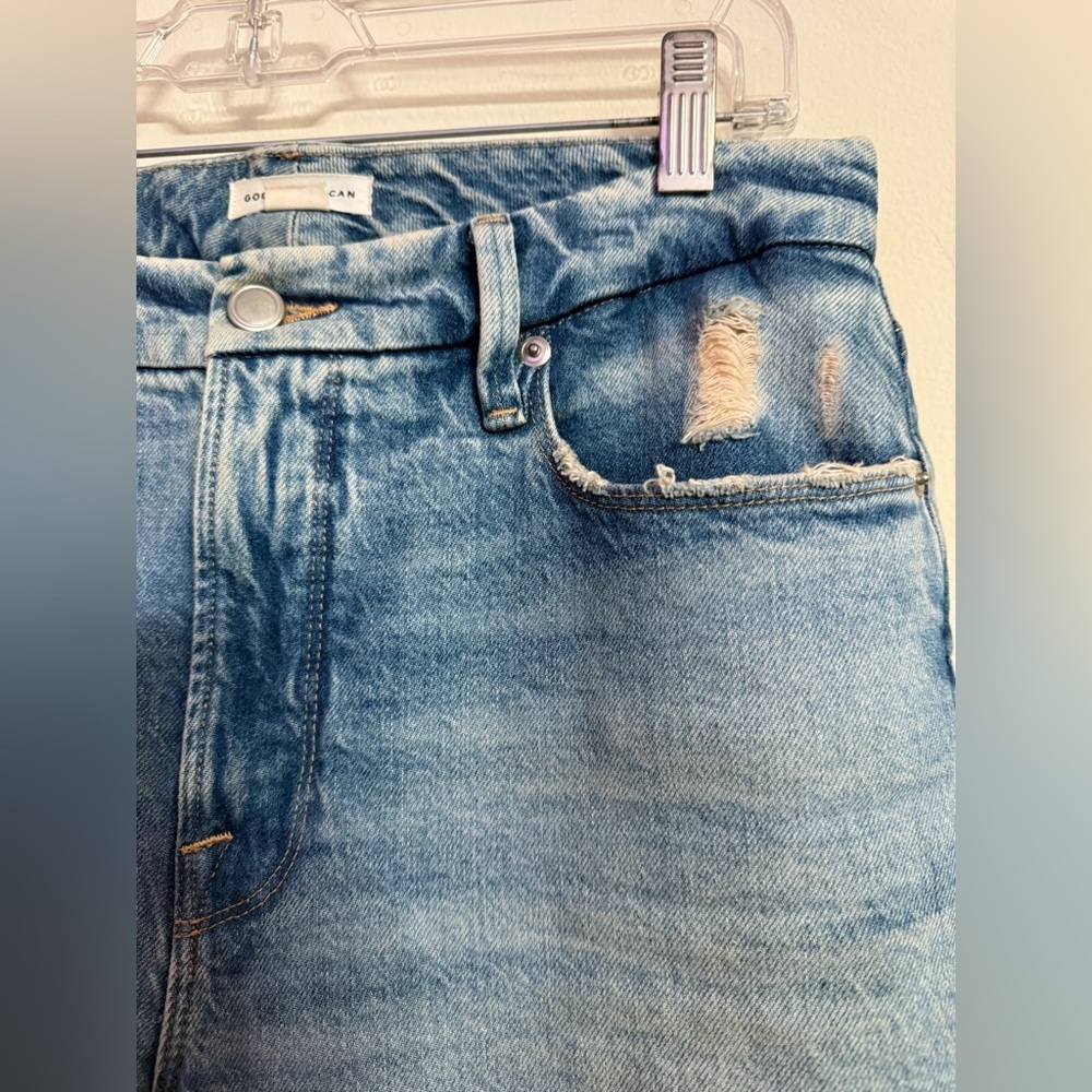 Good American Classic High-Rise Slim Fit Indigo 357 Women's Jeans Size 6/28 - Picture 2 of 6